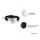 Men's Engraved Medical Alert Bracelet