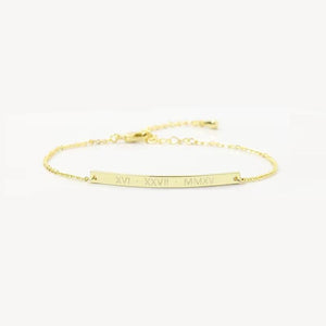 Personalized Engraved Couple Bracelet Stainless Steel Jewelry