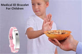 Personalized Medical Bracelet Stainless Steel Silicone