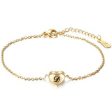 Stainless Steel Chain A-Z 26 Letters Initial Alphabet Charm Bracelet