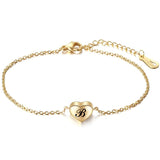 Stainless Steel Chain A-Z 26 Letters Initial Alphabet Charm Bracelet