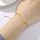 Custom Name Bracelet Women Stainless Steel Necklace Gift