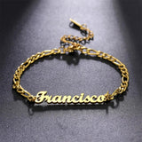 Custom Name Bracelet Women Stainless Steel Necklace Gift