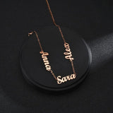Personalized Letter Bracelet Stainless Steel - Name Date Wrist Bangle for Women