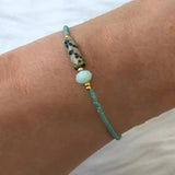 Vintage Charm Leopard Stone Natural Pearl Arm Accessories
