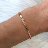 Vintage Charm Leopard Stone Natural Pearl Arm Accessories