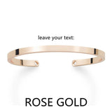Personalized Engraved Name Copper Cuff Bracelet Bangle