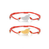 Diamond Inlaid Red Hand Rope Bracelet for Kids