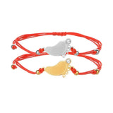 Diamond Inlaid Red Hand Rope Bracelet for Kids
