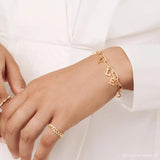 Mini-World Initial Letter Bracelet Name Bracelets for Mom Girlfriend