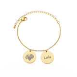Personalized Pet Photo Name Bracelet for Women
