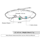 3 Birthstones Bracelets for Women Personalized Gift Wedding Jewelry