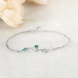3 Birthstones Bracelets for Women Personalized Gift Wedding Jewelry