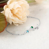3 Birthstones Bracelets for Women Personalized Gift Wedding Jewelry