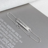 Personalized Nameplate Bar Bracelet for Women
