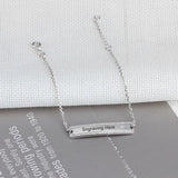 Personalized Nameplate Bar Bracelet for Women