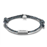 Engraved Name Magnetic Couples Bracelets Stainless Steel