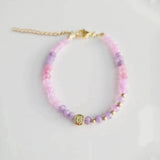 Boho Natural Stone Mix Bracelet with Star Pendant