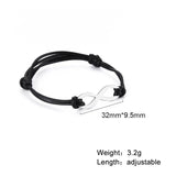 Lemegeton Personalized Bracelet Infinity Charm Leather Bracelets