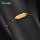 Stainless Steel Name Charms Bracelet Cuban Chain Birthday