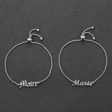 Personalized Baby Nameplate Bracelet Stainless Steel Chain for Women