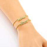 Personalized Baby Nameplate Bracelet Stainless Steel Chain for Women