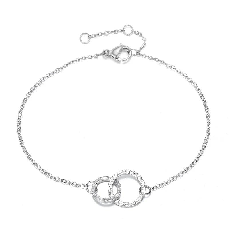 Simplicity Women's Name Bracelet, 18K Plated Chain Jewelry
