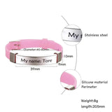 Kids Baby ID Bracelets Soft Silicone Rudder Stainless Steel