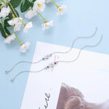 Personalized Heart Knot Bracelet with Birthstones for Women