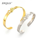 Custom Name Bracelet 18K Stainless Steel Personalized Baby Nameplate Jewelry