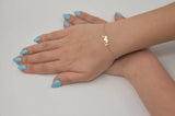 Personalized Initials Bracelet Heart-Shaped Stainless Steel Couple Bracelet