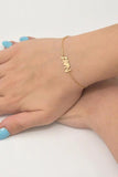 Personalized Initials Bracelet Heart-Shaped Stainless Steel Couple Bracelet