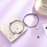 Personalized Magnetic Couples Bracelets with Engraved Names