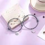 Personalized Magnetic Couples Bracelets with Engraved Names