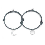 Personalized Magnetic Couples Bracelets with Engraved Names