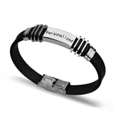Personalized Nameplate Name Bracelet Stainless Steel Silicone Lettering