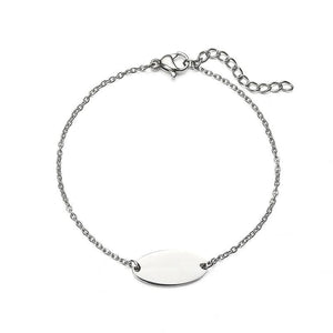 'Camille' Name Bracelet Stainless Steel Girl Personalized Adjustable ID Bracelet