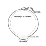 'Camille' Name Bracelet Stainless Steel Girl Personalized Adjustable ID Bracelet
