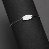 'Camille' Name Bracelet Stainless Steel Girl Personalized Adjustable ID Bracelet