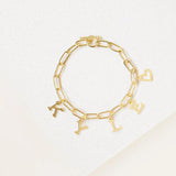 Personalized Rectangular Chain Letter Bracelet-Name Bracelet