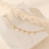 Personalized Rectangular Chain Letter Bracelet-Name Bracelet