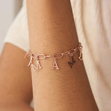 Personalized Rectangular Chain Letter Bracelet-Name Bracelet