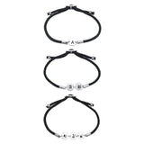 Disc Coin Bracelet Initials Letter Engraved Rope Chain ID Adjustable