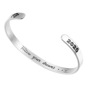 Personalized Graduation Bracelet Stainless Steel Gift