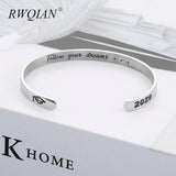 Personalized Graduation Bracelet Stainless Steel Gift