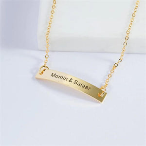Rectangle Chain Nameplate Cuban Bracelet Personalized Women's Jewelry