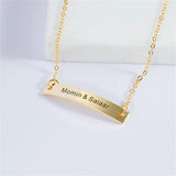 Rectangle Chain Nameplate Cuban Bracelet Personalized Women's Jewelry