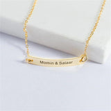 Rectangle Chain Nameplate Cuban Bracelet Personalized Women's Jewelry