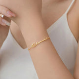 Name Bracelets Letter Stainless Steel Personalized Bangles