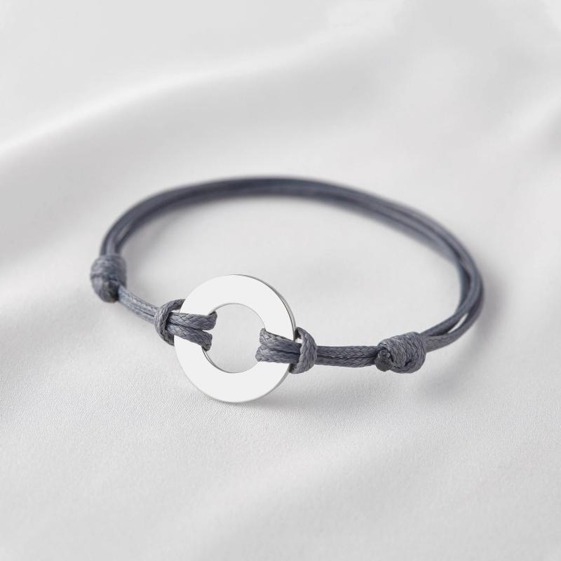 Personalized Mother Bracelet with Kids Names Stainless Steel Family Gift